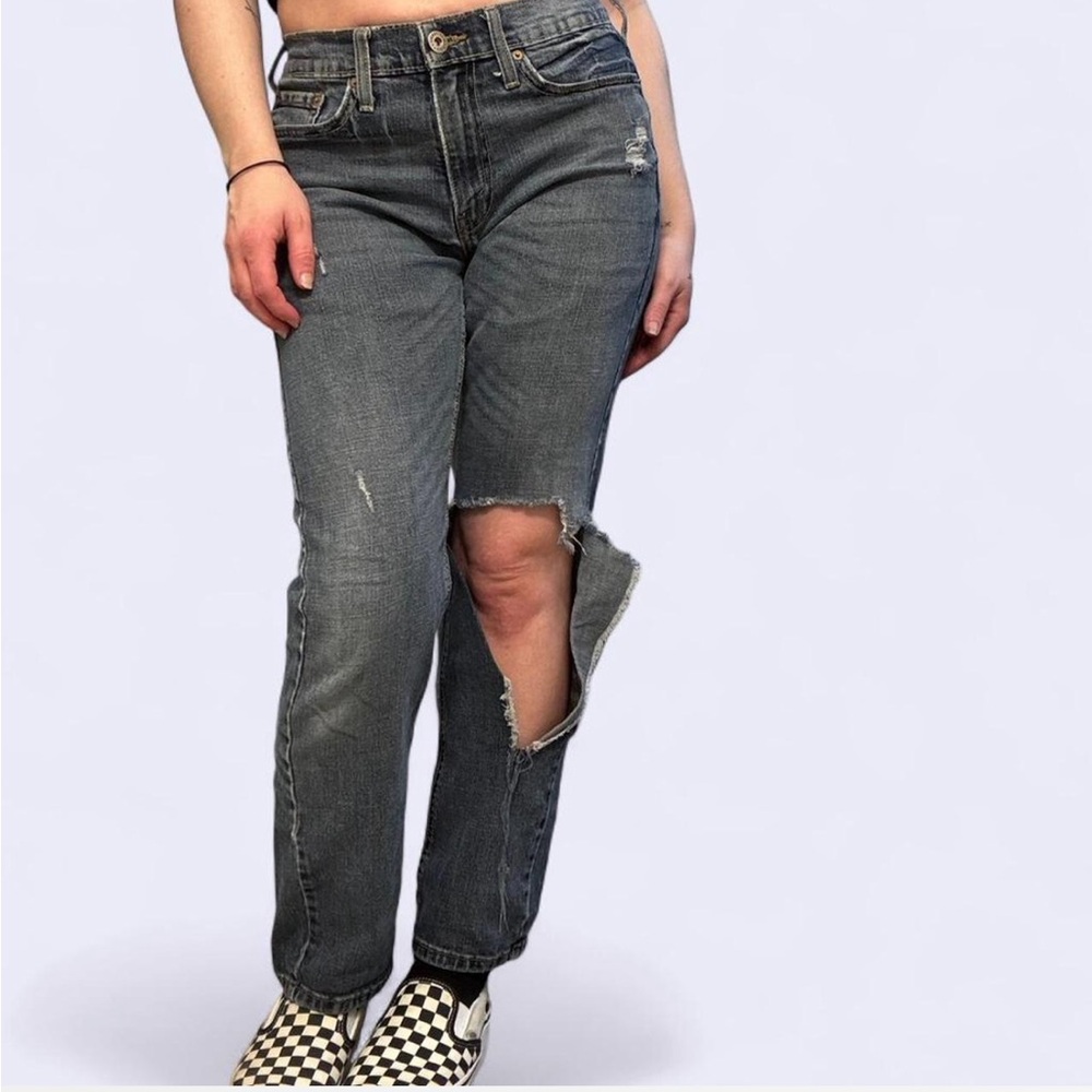Signature by Levi Strauss Men's Tapered Jeans 29x30 Distressed Knee Blowout